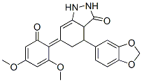 CAS#: 111570-63-9, (6E)-4-(1,3-Benzodioxol-5-Yl)-6-(2,4-Dimethoxy-6-Oxo-1-Cyclohexa-2,4-Dienylidene)-2,3A,4,5-Tetrahydro-1H-Indazol-3-One