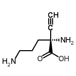 CAS 登录号：111656-45-2， 2-乙炔基-L-鸟氨酸