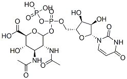 CAS 登录号：112529-16-5， 尿苷5'-二磷酰-2,3-二乙酰氨基-2,3-二脱氧吡喃葡萄糖醛酸