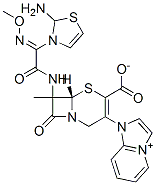 CAS 登录号：112601-22-6， 7-(2-(2-氨基噻唑基)-2-甲氧基亚胺乙酰氨基)-3-(咪唑并(1,2-a)吡啶鎓-1-基)甲基-3-头孢烯-4-羧酸酯