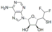 CAS 登录号：112606-73-2， (2R,3R,4S,5S)-2-(6-氨基嘌呤-9-基)-5-(2,2-二氟-1-巯基乙基)四氢呋喃-3,4-二醇