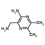 CAS 登录号：113238-60-1， 3-(氨基甲基)-5,6-二甲基-2-吡嗪胺