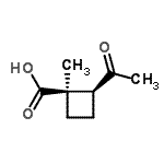 CAS 登录号：113522-54-6， (1R,2S)-2-乙酰基-1-甲基环丁烷羧酸