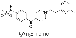 CAS#: 113558-89-7, N-[4-[1-[2-(6-Methylpyridin-2-Yl)Ethyl]Piperidine-4-Carbonyl]Phenyl]Methanesulfonamide