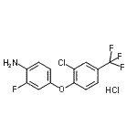 CAS#: 113674-95-6, 4-[2-Chloro-4-(Trifluoromethyl)Phenoxy]-2-Fluoroaniline Hydrochloride (1:1)