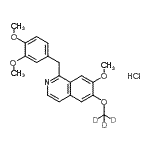 CAS#: 113718-66-4, 1-(3,4-Dimethoxybenzyl)-7-Methoxy-6-[(<Sup>2</Sup>H<Sub>3</Sub>)Methyloxy]Isoquinoline Hydrochloride (1:1)