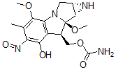 CAS#: 113785-48-1, 8-((Aminocarbonyl)oxy)methyl-4,8a-dimethoxy-1,1a,2,8,8a,8b-hexahydro-7-hydroxy-5-methyl-6-nitrosoazirino(2',3'-3,4)-pyrrolo-(1,2-a)indole