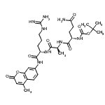 CAS#: 113866-20-9, Tert-Butyl N-[(1S)-4-Amino-1-[[(1S)-2-[[(1S)-4-Guanidino-1-[(4-Methyl-2-Oxo-Chromen-7-Yl)Carbamoyl]Butyl]Amino]-1-Methyl-2-Oxo-Ethyl]Carbamoyl]-4-Oxo-Butyl]Carbamate