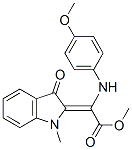 CAS#: 113917-64-9, Methyl (2E)-2-[(4-Methoxyphenyl)Amino]-2-(1-Methyl-3-Oxo-Indol-2-Ylidene)Acetate
