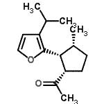 CAS#: 1143-46-0, 1-[(1S,2R,3R)-2-(3-Isopropyl-2-Furyl)-3-Methylcyclopentyl]Ethanone