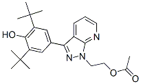 CAS#: 114319-11-8, 2-(3-(3,5-Di-Tert-Butyl-4-Hydroxyphenyl)-1H-Pyrazolo(3,4-b)Pyridin-1-Yl)Ethyl Acetate