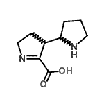 CAS 登录号：114401-90-0， 4-(2-吡咯烷基)-3,4-二氢-2H-吡咯-5-羧酸