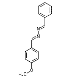CAS 登录号：1149-69-5， (1E,2E)-1-亚苄基-2-(4-甲氧基苄亚基)肼