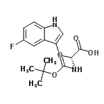 CAS 登录号：114926-41-9， (2R)-2-(叔-丁氧羰基氨基)-3-(5-氟-1H-吲哚-3-基)丙酸