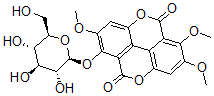 CAS 登录号：114942-09-5， 1-(beta-D-吡喃葡萄糖基氧基)-2,6,7-三甲氧基-(1)苯并吡喃并(5,4,3-cde)(1)苯并吡喃-5,10-二酮