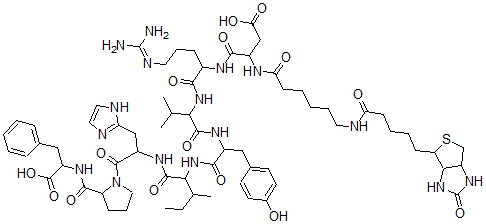 CAS#: 115102-72-2, (6-Biotinylamido)hexanoylangiotensin II
