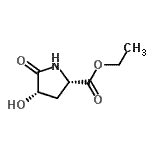 CAS 登录号：115223-51-3， 乙基(4S)-4-羟基-5-氧代-L-脯氨酸酯