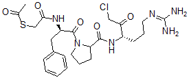 CAS#: 115290-74-9, N(alpha)-((Acetylthio)Acetyl)-Phenylalanyl-Prolyl-Arginine Chloromethyl Ketone