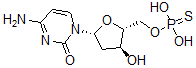 CAS 登录号：115401-96-2， 4-氨基-1-[(2R,4S,5R)-5-(二羟基硫代膦酰氧基甲基)-4-羟基-四氢呋喃-2-基]嘧啶-2-酮