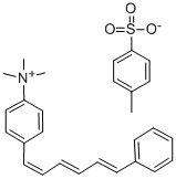 CAS#: 115534-33-3, N,N,N-Trimethyl-4-(6-phenyl-1,3,5-hexatrien-1-yl)phenylammoniump-toluenesulfonate