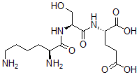 CAS#: 115633-61-9, (2S)-2-[[(2S)-2-[[(2S)-2,6-Diaminohexanoyl]Amino]-3-Hydroxypropanoyl]Amino]Pentanedioic Acid