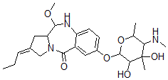 CAS#: 115722-50-4, (8Z)-2-(3,4-Dihydroxy-4,6-Dimethyl-5-Methylaminooxan-2-Yl)Oxy-6-Methoxy-8-Propylidene-6,6a,7,9-Tetrahydro-5H-Pyrrolo[2,1-c][1,4]Benzodiazepin-11-One