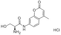 CAS 登录号：115918-60-0， (2S)-2-氨基-3-羟基-N-(4-甲基-2-氧代-2H-1-苯并吡喃-7-基)-丙酰胺单盐酸盐