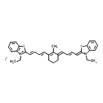 CAS#: 115920-77-9, 3-Ethyl-2-[(1E,3E)-4-{(3E)-3-[(2E,4Z)-4-(3-Ethyl-1,3-Benzothiazol-2(3H)-Ylidene)-2-Buten-1-Ylidene]-2-Methyl-1-Cyclohexen-1-Yl}-1,3-Butadien-1-Yl]-1,3-Benzothiazol-3-Ium Iodide