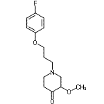 CAS 登录号：116256-11-2， 1-[3-(4-氟苯氧基)丙基]-3-甲氧基-4-哌啶酮