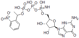 CAS 登录号：116271-22-8， 1-(2-硝基)苯基乙基-P(3)-鸟苷酰亚胺二磷酸酯