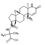 CAS#: 116285-37-1, N-{[(4aR,4bS,6aS,7S,9aS,9bS,11aR)-4A,6A-Dimethyl-2-Oxo-2,4A,4B,5,6,6A,7,8,9,9A,9B,10,11,11A-Tetradecahydro-1H-Indeno[5,4-f]Quinolin-7-Yl]Carbonyl}-2-Methylalanine