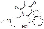 CAS#: 1164-33-6, 1-(2-Diethylaminoethyl)-5-Ethyl-5-Phenyl-1,3-Diazinane-2,4,6-Trione Hydrochloride