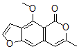 CAS 登录号：116408-80-1， 4-甲氧基-7-甲基吡喃并[3,4-f][1]苯并呋喃-5-酮