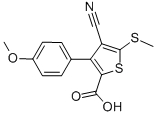 CAS#: 116493-07-3, 4-Cyano-3-(4-Methoxyphenyl)-5-(Methylthio)Thiophene-2-Carboxylic Acid