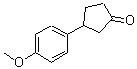 CAS 登录号：116526-34-2， 3-(4-甲氧基苯基)环戊酮