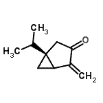 CAS 登录号：116660-69-6， (1R)-1-异丙基-4-亚甲基双环[3.1.0]己烷-3-酮