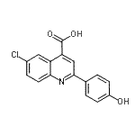 CAS 登录号：116734-19-1， 6-氯-2-(4-羟基苯基)-4-喹啉羧酸