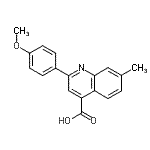 CAS 登录号：116734-21-5， 2-(4-甲氧基苯基)-7-甲基-4-喹啉羧酸