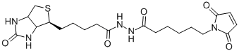 CAS 登录号：116919-18-7， N-生物素酰基-N'-(马来酰亚胺基己酰)肼