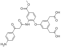 CAS#: 116919-25-6, 5-[2-[[3-(4-Aminophenyl)-1,3-Dioxopropyl]Amino]-4-(Methoxycarbonyl)Phenoxy]-1,3-Benzenedicarboxylic Acid 1,3-Dimethyl Ester