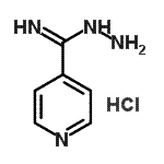 CAS#: 116954-73-5, 4-Pyridinecarboximidic Acid, Hydrazide Hydrochloride