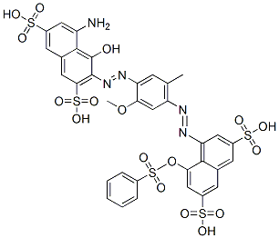 CAS#: 117-45-3, (3E)-5-Amino-3-[[2-Methoxy-5-Methyl-4-(8-Phenylsulfonyloxy-3,6-Disulfonaphthalen-1-Yl)Diazenylphenyl]Hydrazinylidene]-4-Oxonaphthalene-2,7-Disulfonic Acid
