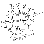 CAS 登录号：117194-77-1， (1S,3R,5R,6S,8S,10R,11S,13R,15R,16S,18R,20R,21S,23R,25R,26S,28R,30R,31S,33R,35R,36R,37R,38R,39R,40R,41R,42R,43R,44R,45R,46R,47R,48S,49S)-48-氨基-5,10,15,20,25,30,35-七(羟基甲基)-2,4,7,9,12,14,17,19,22,24,27,29,32,34-十四碳氧杂辛环[31.2.2.2<sup>3,6</sup>.2<sup>8,11</sup>.2<sup>13,16</sup>.2<sup>18,21</sup>.2<sup>23,26</sup>.2<sup>28,31</sup>]壬四十烷-36,37,38,39,40,41,42,43,44,45,46,47,49-十三碳醇