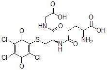 CAS 登录号：117383-28-5， 2-硫代谷氨酰-3,5,6-三氯-1,4-苯醌