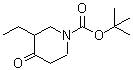 CAS#: 117565-57-8, 2-Methyl-2-Propanyl 3-Ethyl-4-Oxo-1-Piperidinecarboxylate