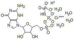 CAS#: 117604-44-1, tetraaqua(5'-guanylic imidodiphosphoric monoanhydridato)-Chromate hydrogen