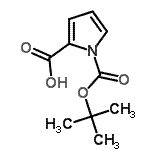 CAS#: 117657-40-6, 1-{[(2-Methyl-2-Propanyl)Oxy]Carbonyl}-1H-Pyrrole-2-Carboxylic Acid