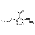 CAS#: 117736-60-4, 3-(Ethylsulfanyl)-5-Hydrazino-1H-Pyrazole-4-Carboxylic Acid