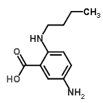 CAS 登录号：117821-63-3， 5-氨基-2-(丁基氨基)苯甲酸