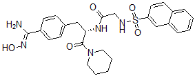 CAS 登录号：117855-58-0， N(alpha)-(2-萘磺酰基甘氨酰)-4-氧代脒基苯丙氨酸胡椒脂